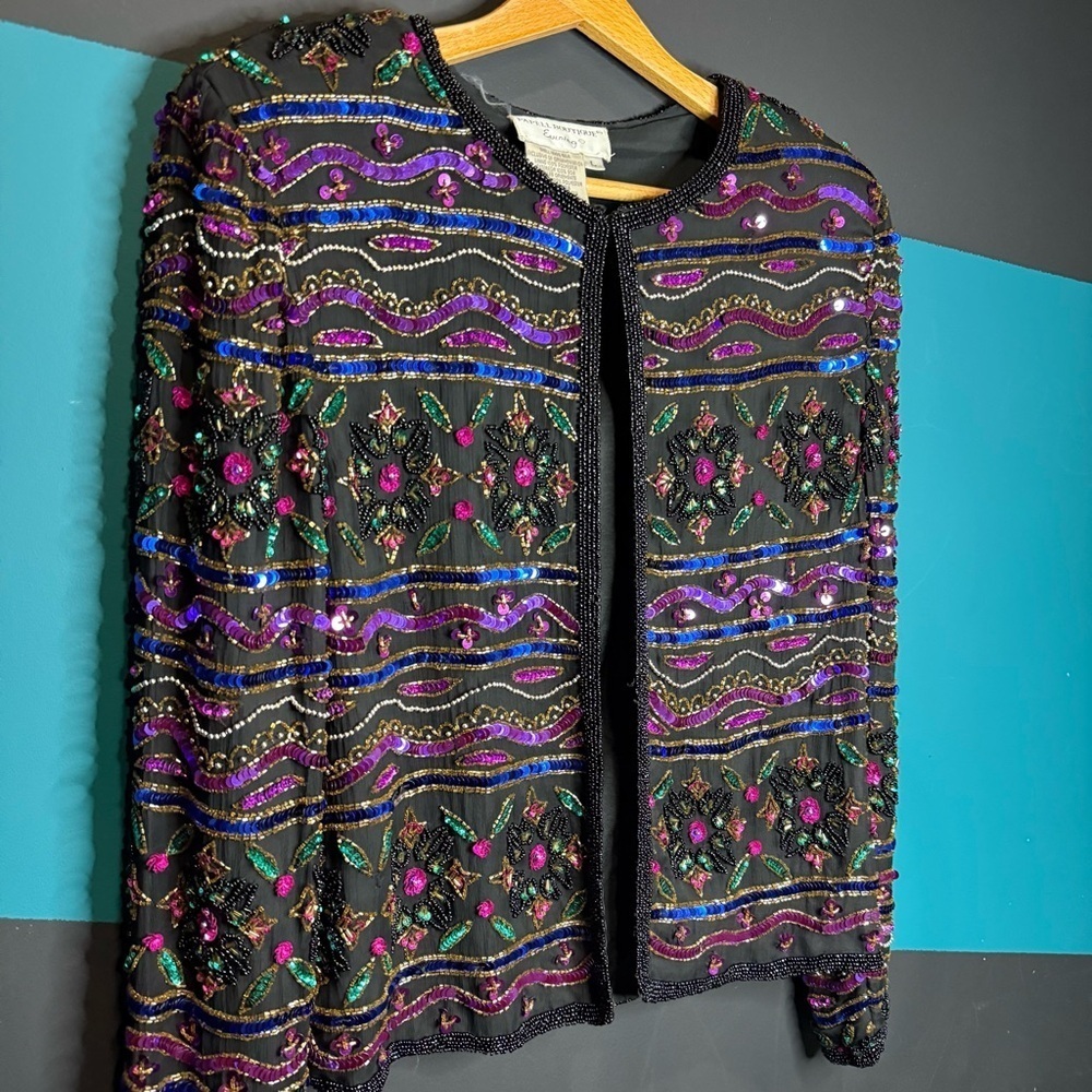 Embroidered Multicolor Jacket - Picture 2 of 12